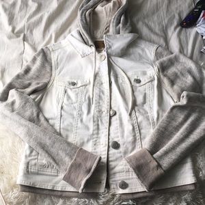 White jean jacket